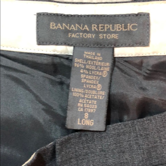 Banana Republic factory store wool trousers 8 long - Picture 3 of 4